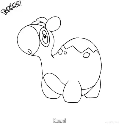 Free printable Numel Coloring Page - Free Printable Pokemon Coloring Sheets coloring page