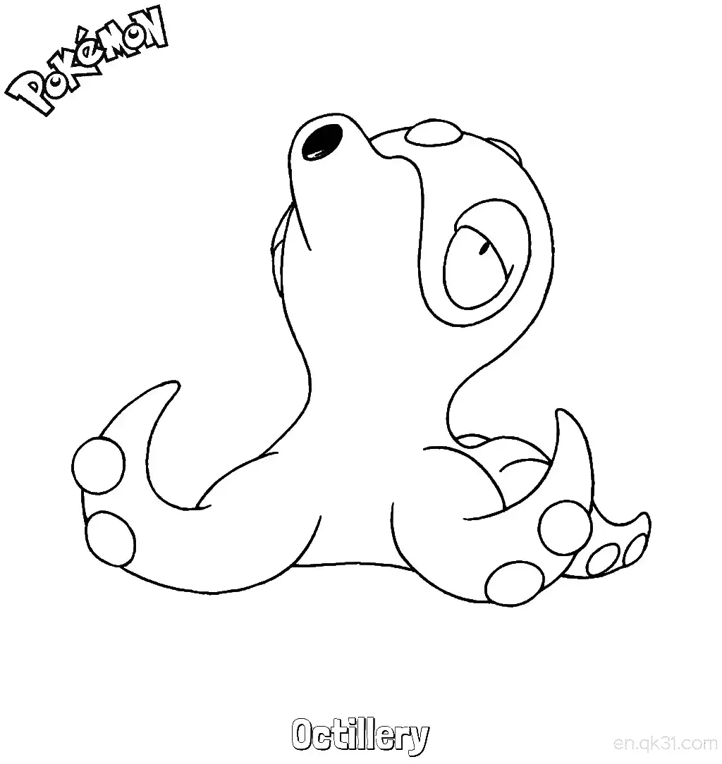Octillery Coloring Page - Free Printable Pokemon Coloring Sheets – Free Printable Coloring Page for Kids and Adults