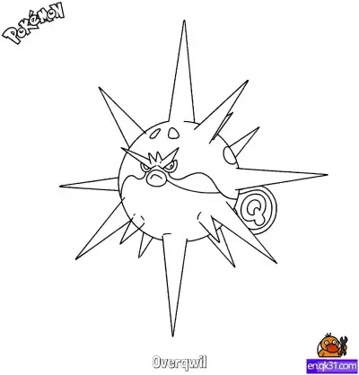 Free printable Overqwil Coloring Page - Free Printable Pokemon Coloring Sheets coloring page