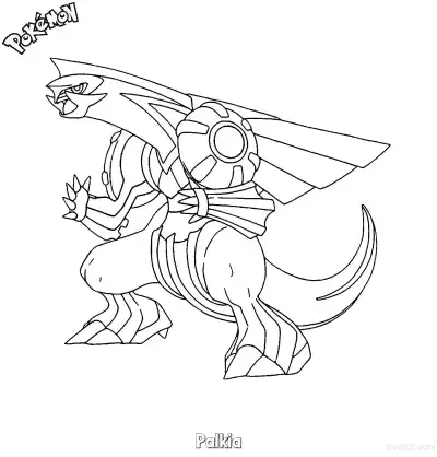 Free printable Palkia Coloring Page - Free Printable Pokemon Coloring Sheets coloring page