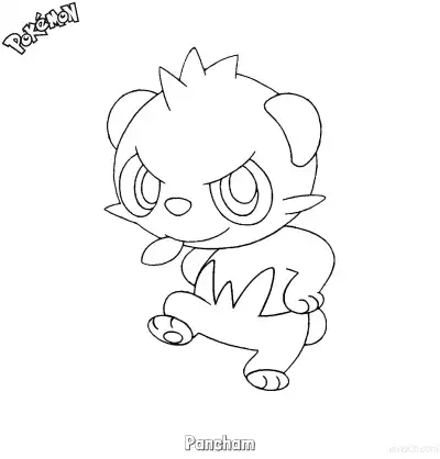 Free printable Pancham Coloring Page - Free Printable Pokemon Coloring Sheets coloring page