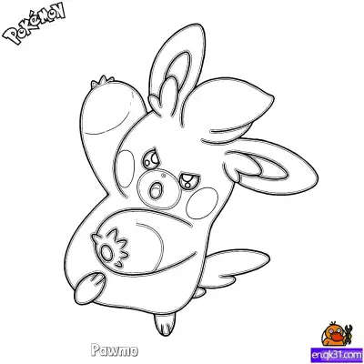 Free printable Pawmo Coloring Page - Free Printable Pokemon Coloring Sheets coloring page