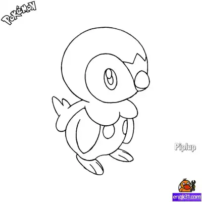 Free printable Piplup Coloring Page - Free Printable Pokemon Coloring Sheets coloring page