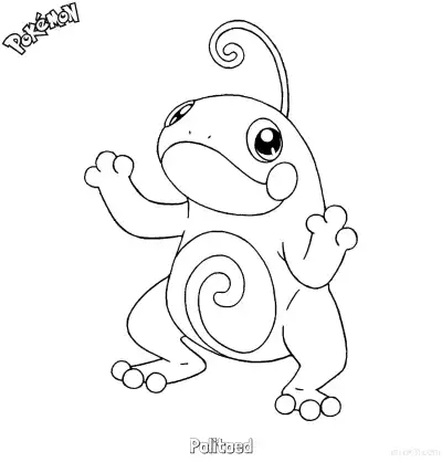 Free printable Politoed Coloring Page - Free Printable Pokemon Coloring Sheets coloring page