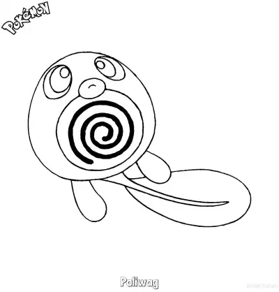Free printable Poliwag Coloring Page - Free Printable Pokemon Coloring Sheets coloring page