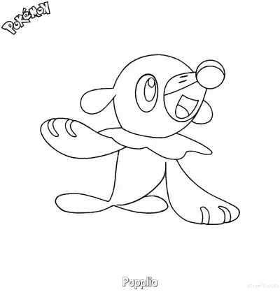 Free printable Popplio Coloring Page - Free Printable Pokemon Coloring Sheets coloring page