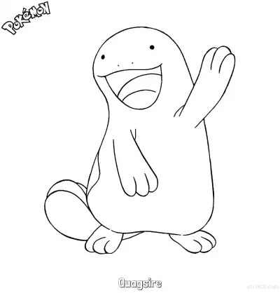 Free printable Quagsire Coloring Page - Free Printable Pokemon Coloring Sheets coloring page
