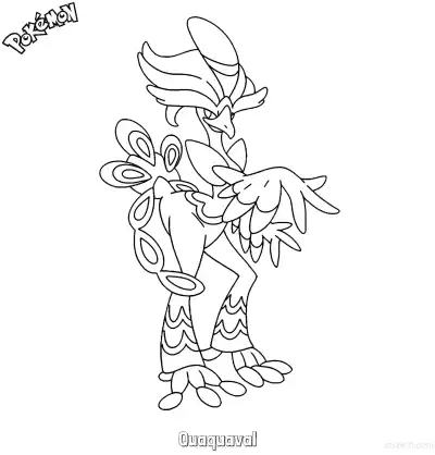 Free printable Quaquaval Coloring Page - Free Printable Pokemon Coloring Sheets coloring page