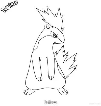 Free printable Quilava Coloring Page - Free Printable Pokemon Coloring Sheets coloring page