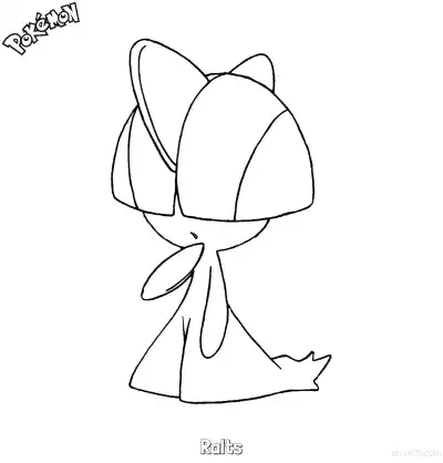 Free printable Ralts Coloring Page - Free Printable Pokemon Coloring Sheets coloring page