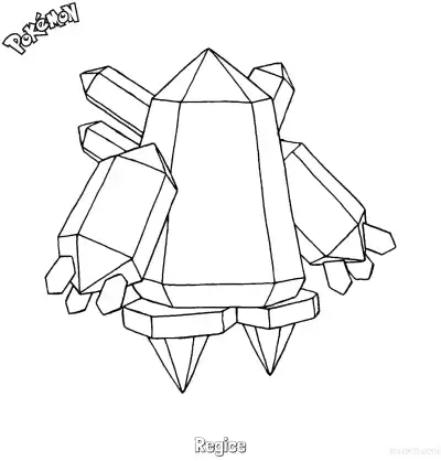 Free printable Regice Coloring Page - Free Printable Pokemon Coloring Sheets coloring page