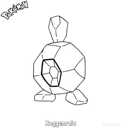 Free printable Roggenrola Coloring Page - Free Printable Pokemon Coloring Sheets coloring page