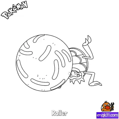 Free printable Roller Coloring Page - Free Printable Pokemon Coloring Sheets coloring page