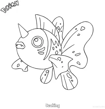 Free printable Seaking Coloring Page - Free Printable Pokemon Coloring Sheets coloring page