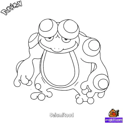 Free printable Seismitoad Coloring Page - Free Printable Pokemon Coloring Sheets coloring page