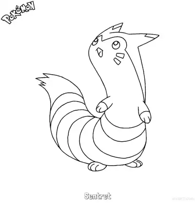 Free printable Sentret Coloring Page - Free Printable Pokemon Coloring Sheets coloring page
