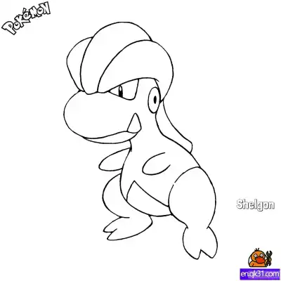 Free printable Shelgon Coloring Page - Free Printable Pokemon Coloring Sheets coloring page