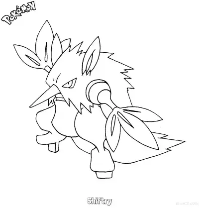 Free printable Shiftry Coloring Page - Free Printable Pokemon Coloring Sheets coloring page