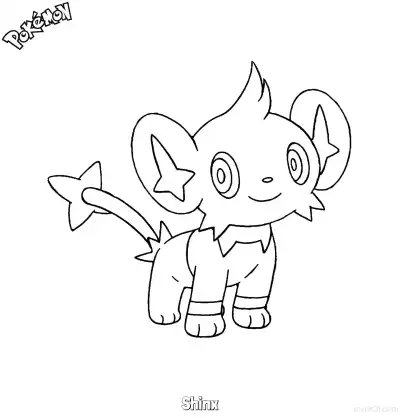 Free printable Shinx Coloring Page - Free Printable Pokemon Coloring Sheets coloring page