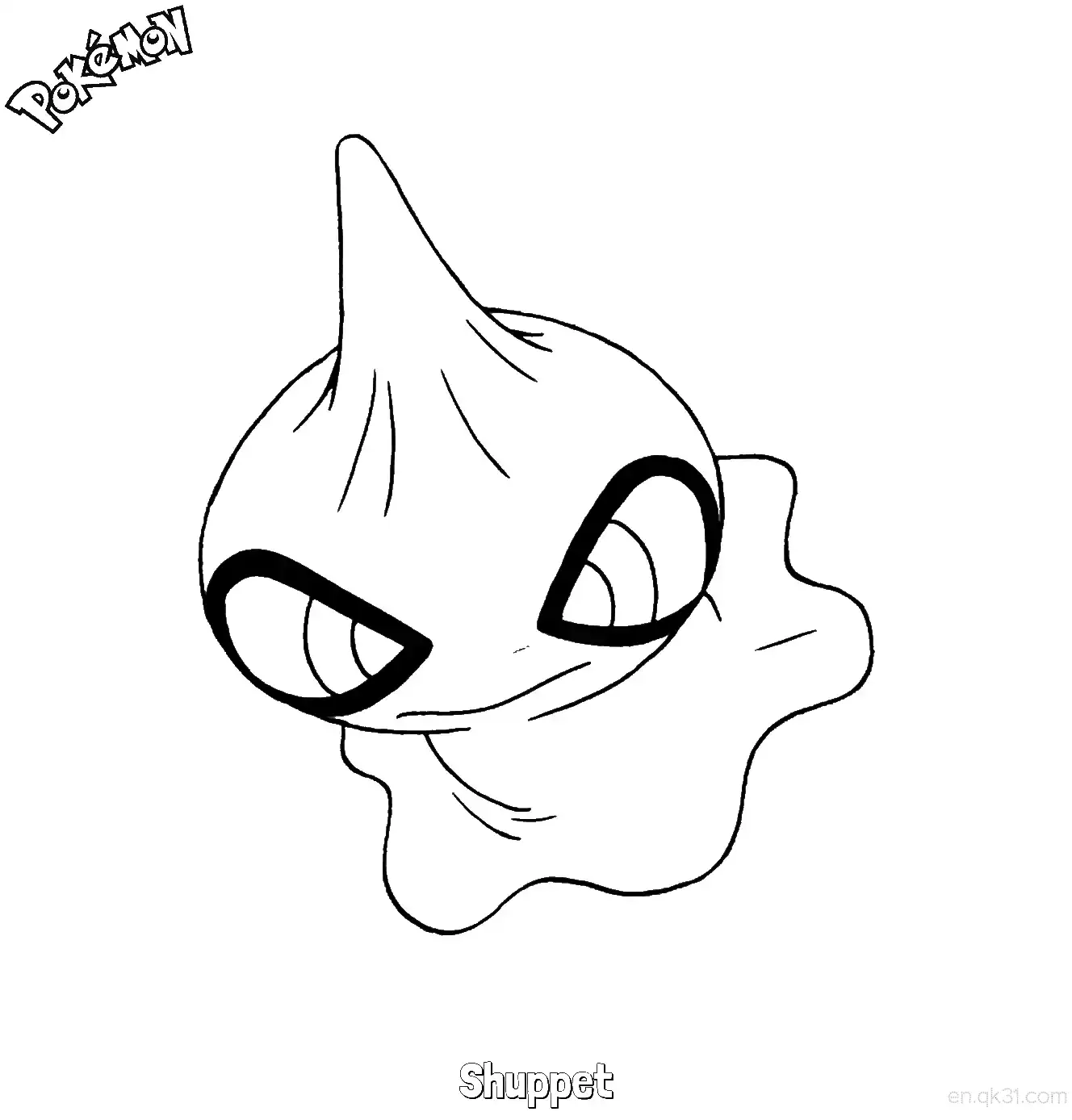 Shuppet Coloring Page - Free Printable Pokemon Coloring Sheets – Free Printable Coloring Page for Kids and Adults