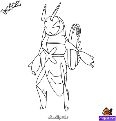 Free printable Sizzlipede Coloring Page - Free Printable Pokemon Coloring Sheets coloring page