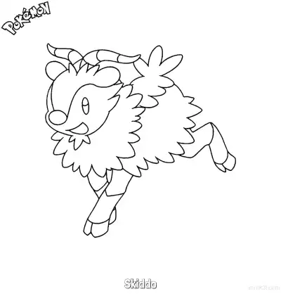 Free printable Skiddo Coloring Page - Free Printable Pokemon Coloring Sheets coloring page