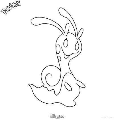 Free printable Sliggoo Coloring Page - Free Printable Pokemon Coloring Sheets coloring page