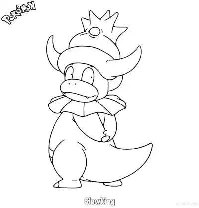 Free printable Slowking Coloring Page - Free Printable Pokemon Coloring Sheets coloring page