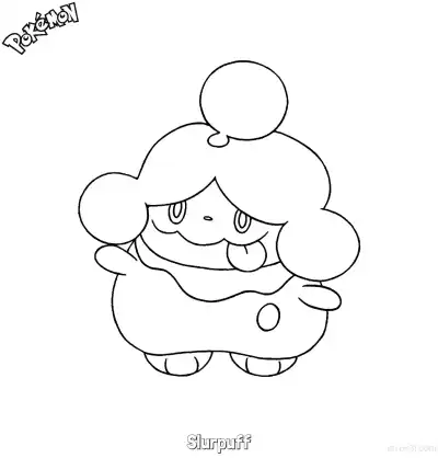 Free printable Slurpuff Coloring Page - Free Printable Pokemon Coloring Sheets coloring page