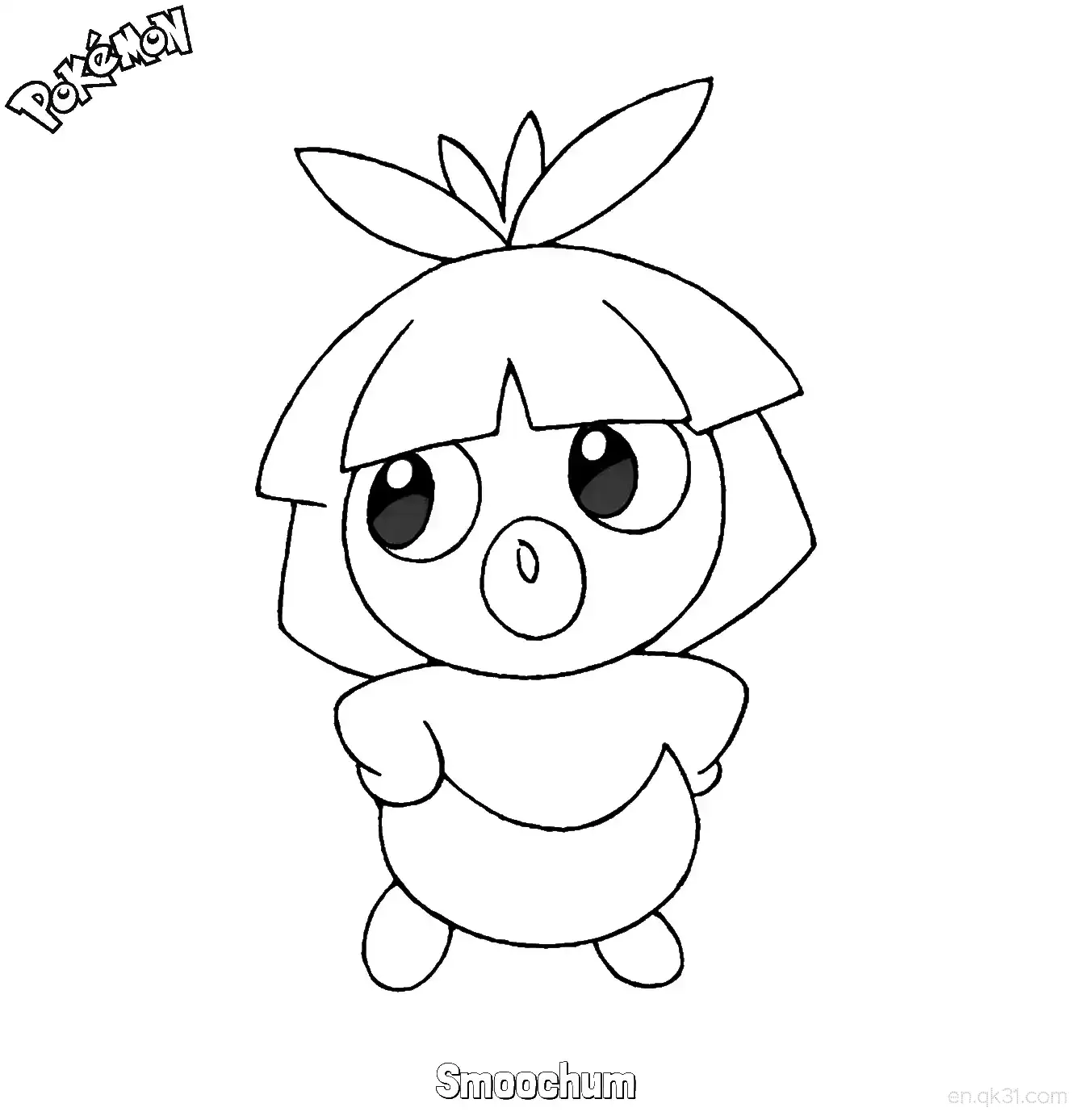 Smoochum Coloring Page - Free Printable Pokemon Coloring Sheets – Free Printable Coloring Page for Kids and Adults