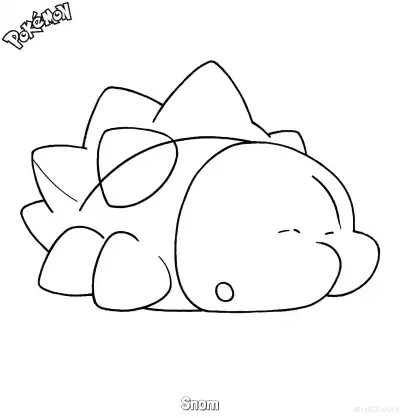 Free printable Snom Coloring Page - Free Printable Pokemon Coloring Sheets coloring page