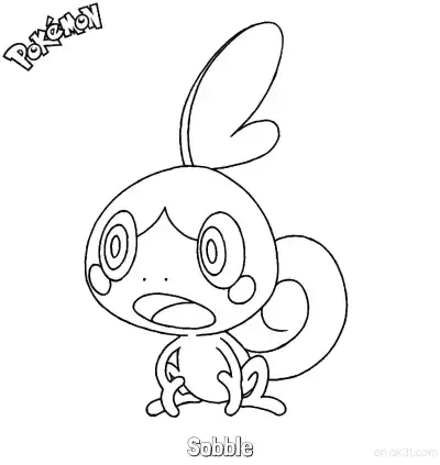 Free printable Sobble Coloring Page - Free Printable Pokemon Coloring Sheets coloring page