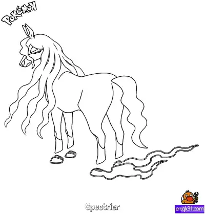 Free printable Spectrier Coloring Page - Free Printable Pokemon Coloring Sheets coloring page