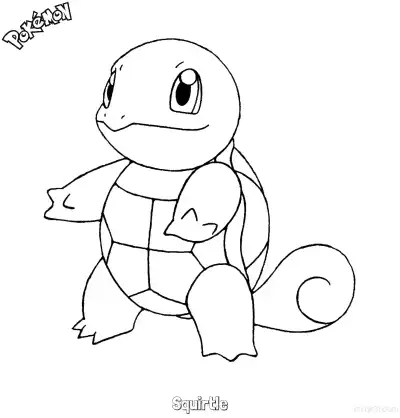 Free printable Squirtle Coloring Page - Free Printable Pokemon Coloring Sheets coloring page