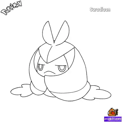 Free printable Swadloon Coloring Page - Free Printable Pokemon Coloring Sheets coloring page
