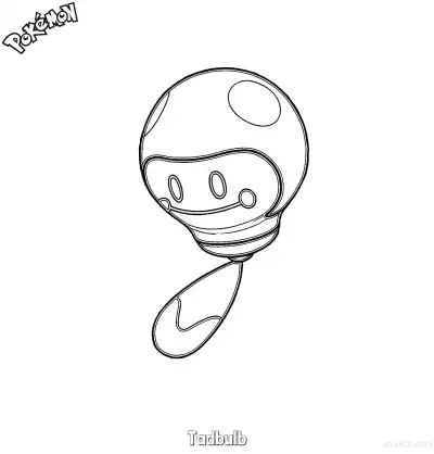 Free printable Tadbulb Coloring Page - Free Printable Pokemon Coloring Sheets coloring page