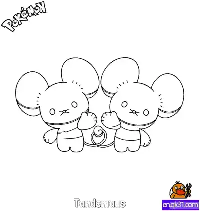 Free printable Tandemaus Coloring Page - Free Printable Pokemon Coloring Sheets coloring page