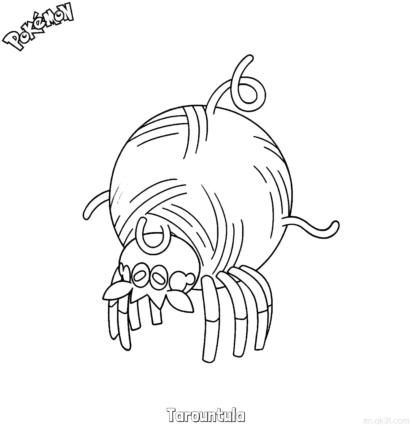 Tarountula Coloring Page - Free Printable Pokemon Coloring Sheets – Free Printable Coloring Page for Kids and Adults