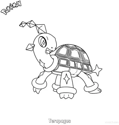 Free printable Terapagos Coloring Page - Free Printable Pokemon Coloring Sheets coloring page