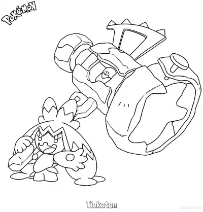 Free printable Tinkaton Coloring Page - Free Printable Pokemon Coloring Sheets coloring page