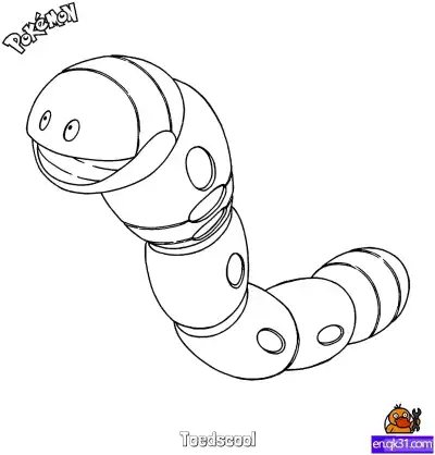 Free printable Toedscool Coloring Page - Free Printable Pokemon Coloring Sheets coloring page