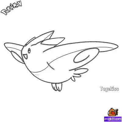 Free printable Togekiss Coloring Page - Free Printable Pokemon Coloring Sheets coloring page