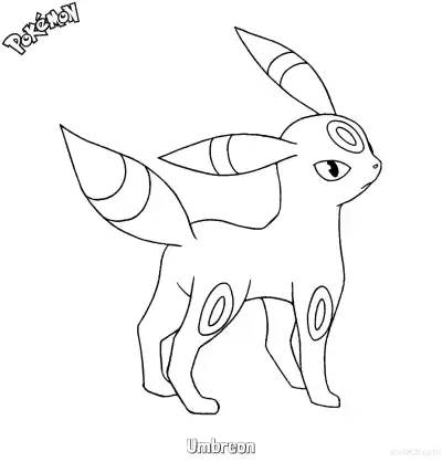 Free printable Umbreon Coloring Page - Free Printable Pokemon Coloring Sheets coloring page