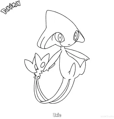 Free printable Uxie Coloring Page - Free Printable Pokemon Coloring Sheets coloring page