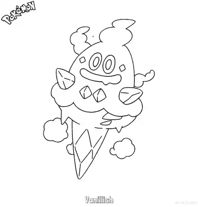 Free printable Vanillish Coloring Page - Free Printable Pokemon Coloring Sheets coloring page