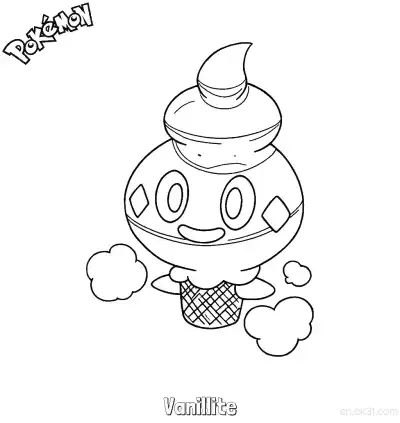 Free printable Vanillite Coloring Page - Free Printable Pokemon Coloring Sheets coloring page