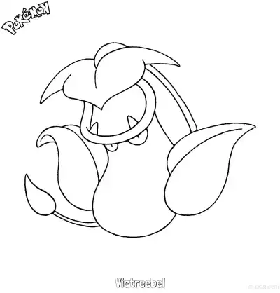 Free printable Victreebel Coloring Page - Free Printable Pokemon Coloring Sheets coloring page