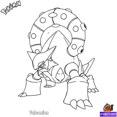 Free printable Volcanion Coloring Page - Free Printable Pokemon Coloring Sheets coloring page