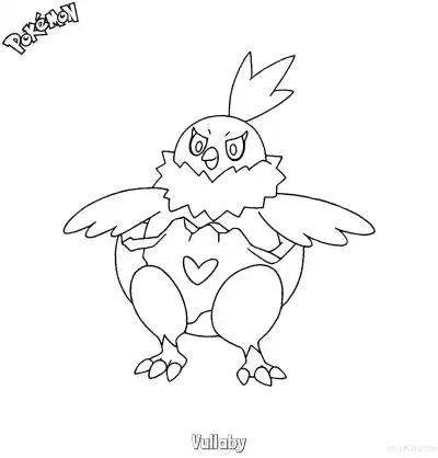 Free printable Vullaby Coloring Page - Free Printable Pokemon Coloring Sheets coloring page