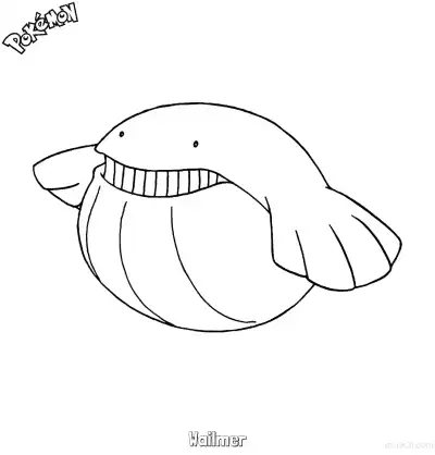 Free printable Wailmer Coloring Page - Free Printable Pokemon Coloring Sheets coloring page